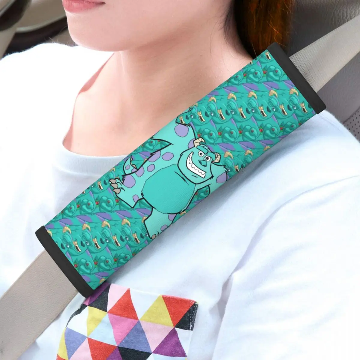 

Custom Monsters University Cartoon Seat Belt Shoulder Pad Universal Fit 2 Pack Seatbelt Strap Covers