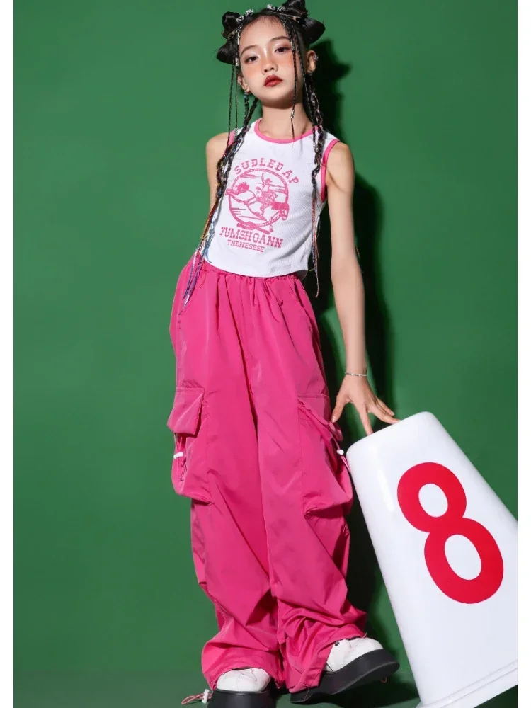 Mädchen Streetwear Jazz Kleidung Ballsaal Dancewear Bühne Rave Kleidung Kind Jazz Dance Kostüm Kleidung Street Dance Kleidung