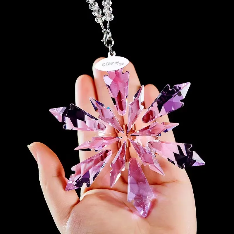 

Transparent Stars Hanging Ornaments Christmas Decoration Pendants High Quality Shinning Crystals Snowflake Car Hanging Ornaments