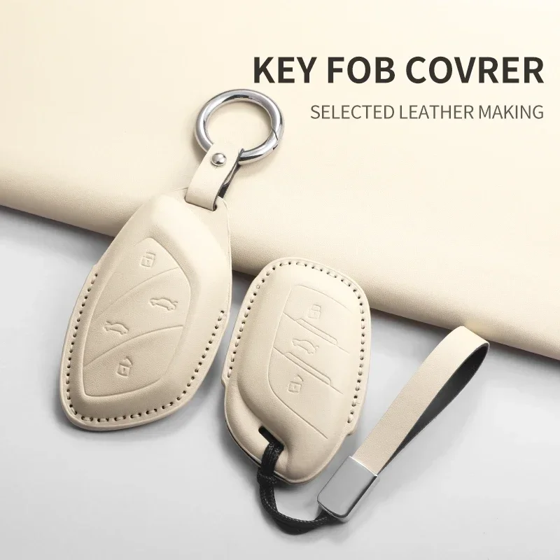 

For MG 4 2023 Mg4 Ev MG HS GT ZS EV ZX MG5 MG6 Control Protect Cover Durable Accessories PU Leather Car Key Case Cover