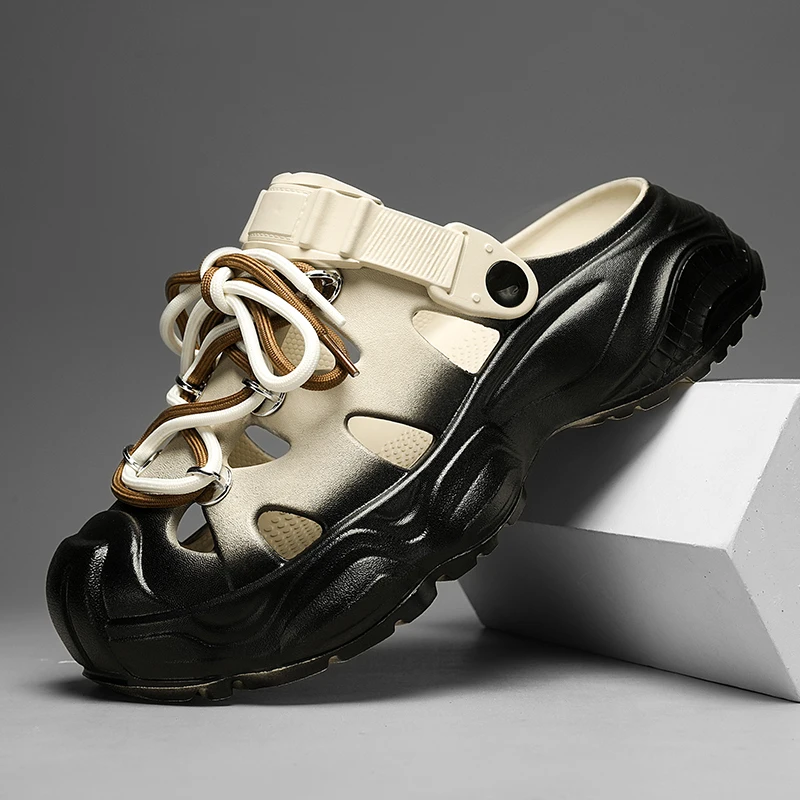 

Мужские кроссовки, повседневная мужская обувь, трендовая обувь на плоской подошве для мужчин, молодежные мужские сандалии, удобная модная обувь с граффити на платформе