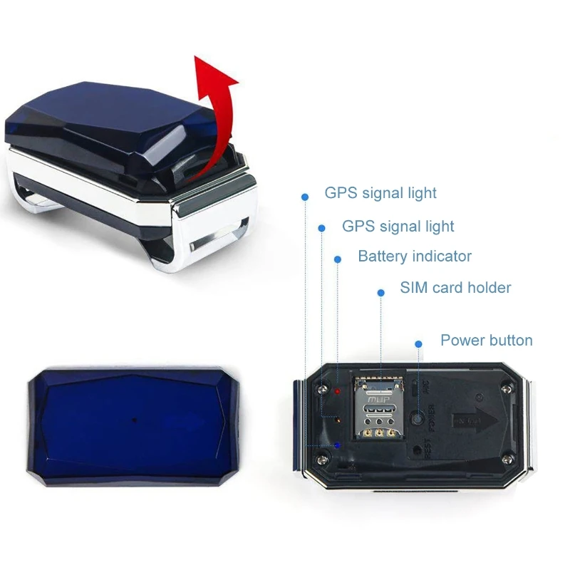 

GPS-трекер для животных, водонепроницаемый (IP67), ошейник с GPS-трекером для кошек, собак, отслеживания крупного рогатого скота и овец, с функцией оповещения