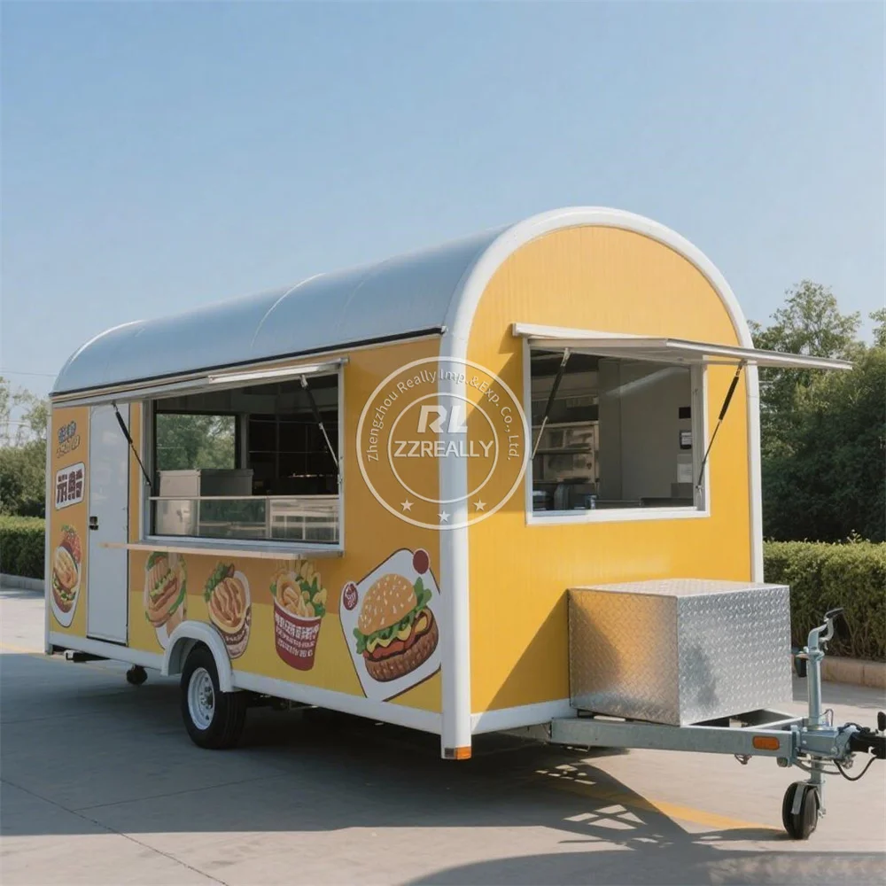 

Stainless Steel Catering Concession Food Trailer Fully Equipped USA Standard Food Cart With Full Kitchen DOT Certification