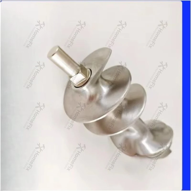 Meat Grinder Auger Spiral Shaft, Stainless Steel Mincer Worm Replacement Part for RY‑12S 22S 32S