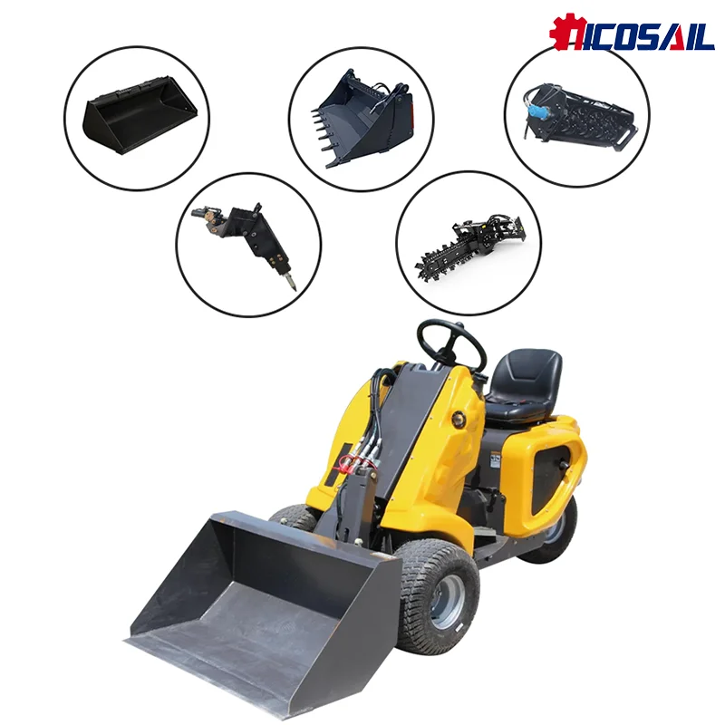 

2026 Hot Sale Euro V Engine Mini Three-Wheel Loader with Front Shovel Big Discounts Available Now