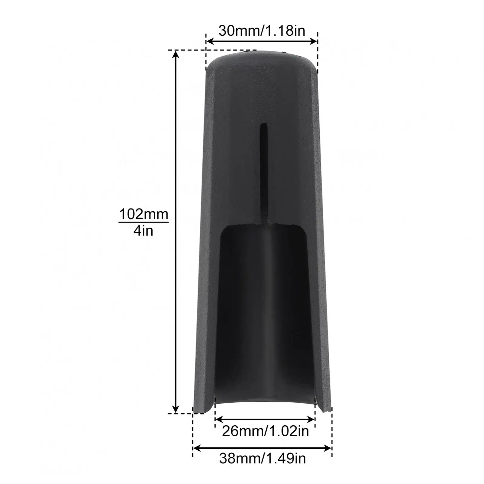 ABS bE Baritone Saxophone Mouthpiece Cap Sax Mouthpiece Plastic Protective Cap Saxophone Accessories