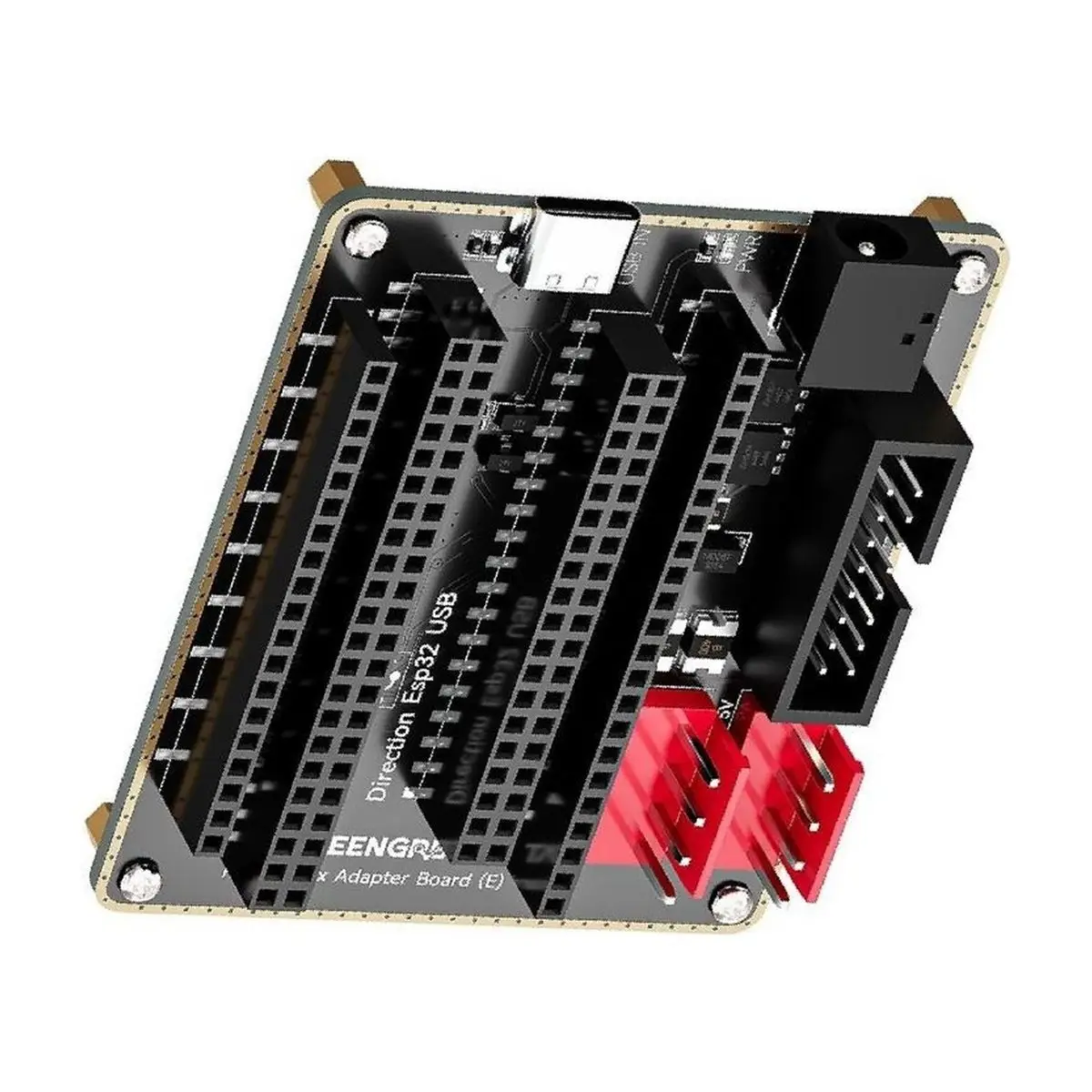 Suitable RGB Matrix Adapter for ESP32-DevKitC HUB75 5V Dual 5V Inputs Dual VH-4P Outputs ESD Protection LED Matrix Panels