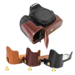 Camera pu leather Bag Body Case For Canon EOS 550D 1100D 1200D 1300D 1500D 2000D 4000D 3000d Rebel T6 T7 Protective sleeve box