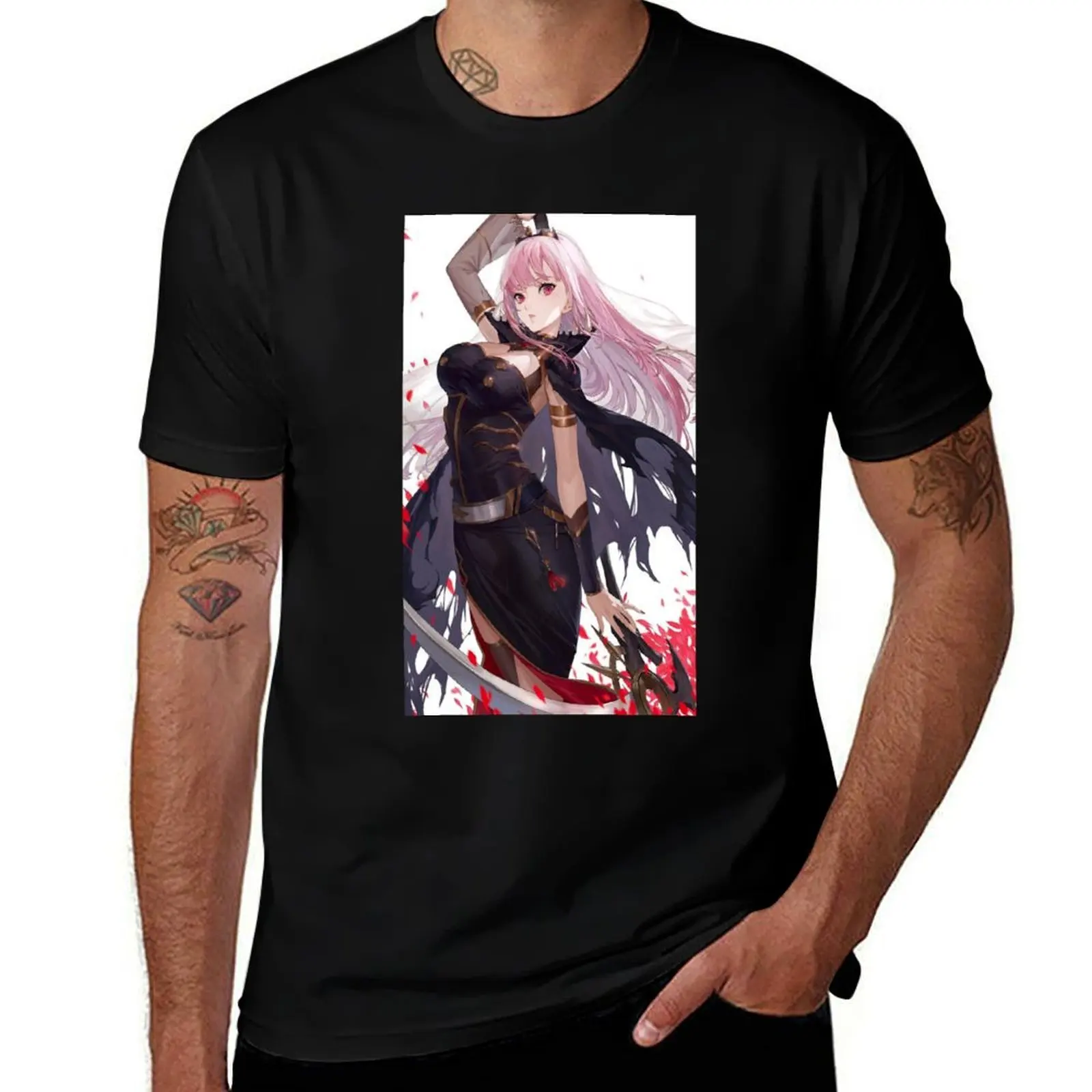 

Calliope Mori T-Shirt Vintage Print Crew Neck Tee