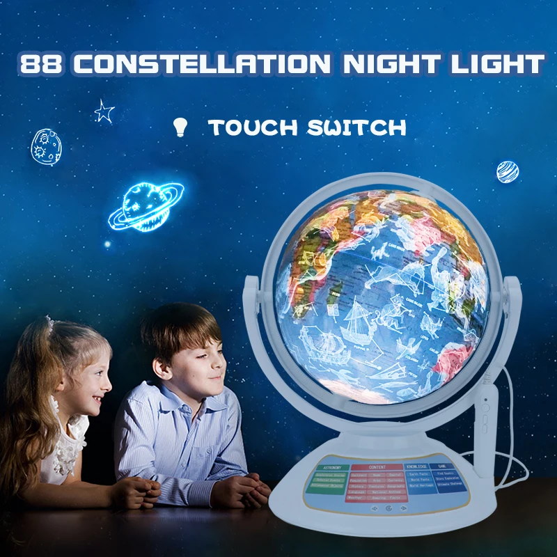 Talking World Globe Talking interactive Globe With Interactive Stylus Pen Built-in AR Function& Globe Constellation light