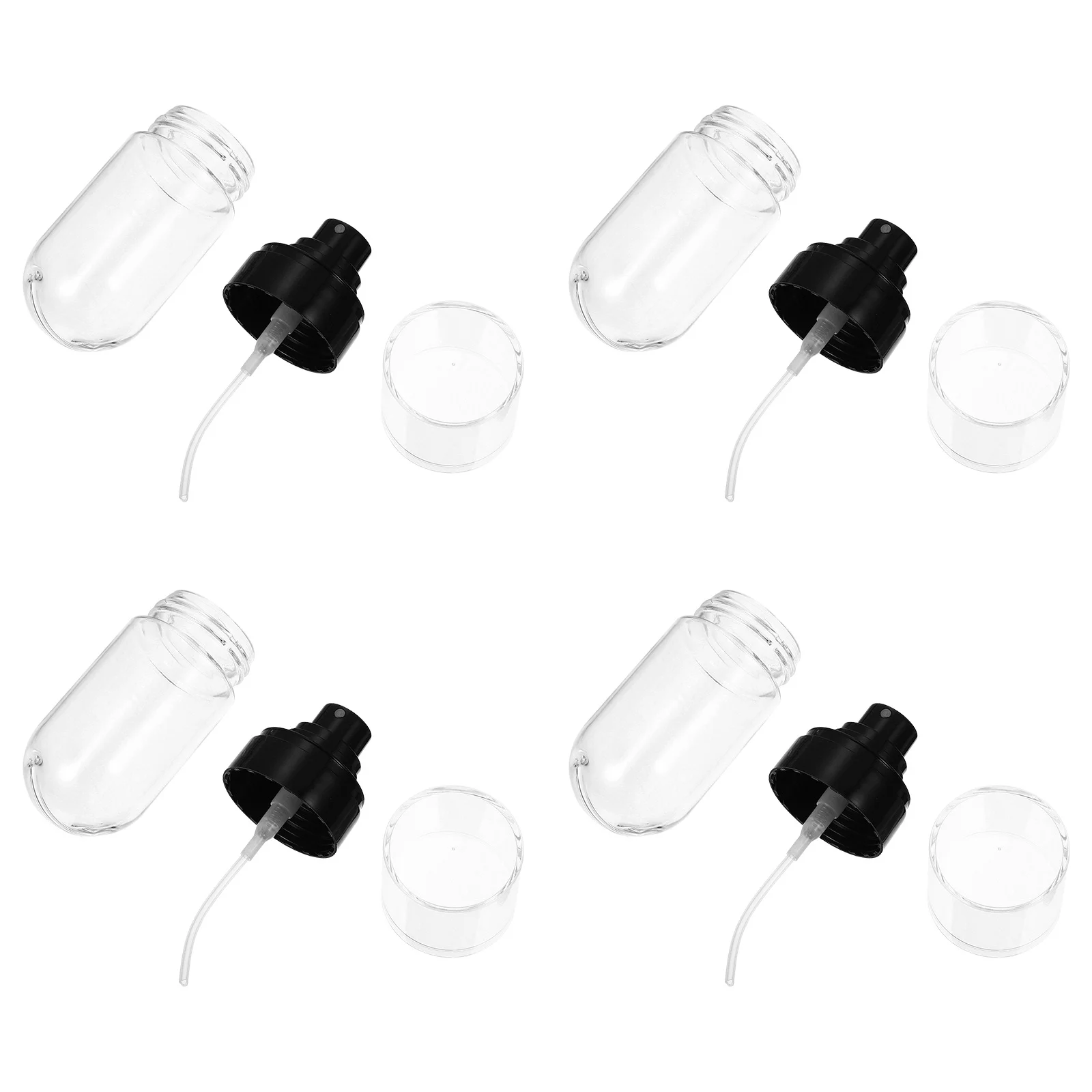 

4Pcs 60Ml Spray Bottle for Travel Dispenser Fine Mist Empty Bottles Lightweight Portable Storage Container for Perfume