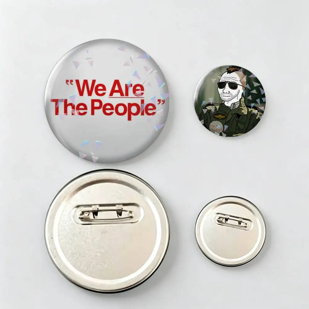 We Are The-e People Taxi Driver Brooch Metal Decorative Brooch Pins for Backpack Clothes Jacket Accessories,Souvenir.