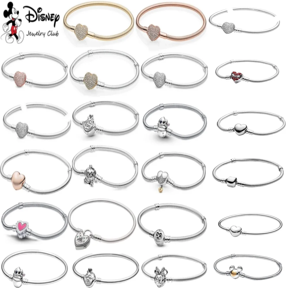 Disney Jewelry Women's Luxury Happy Handmade Beads Charming Beads Fit Pandora Women's Gift Bracelet