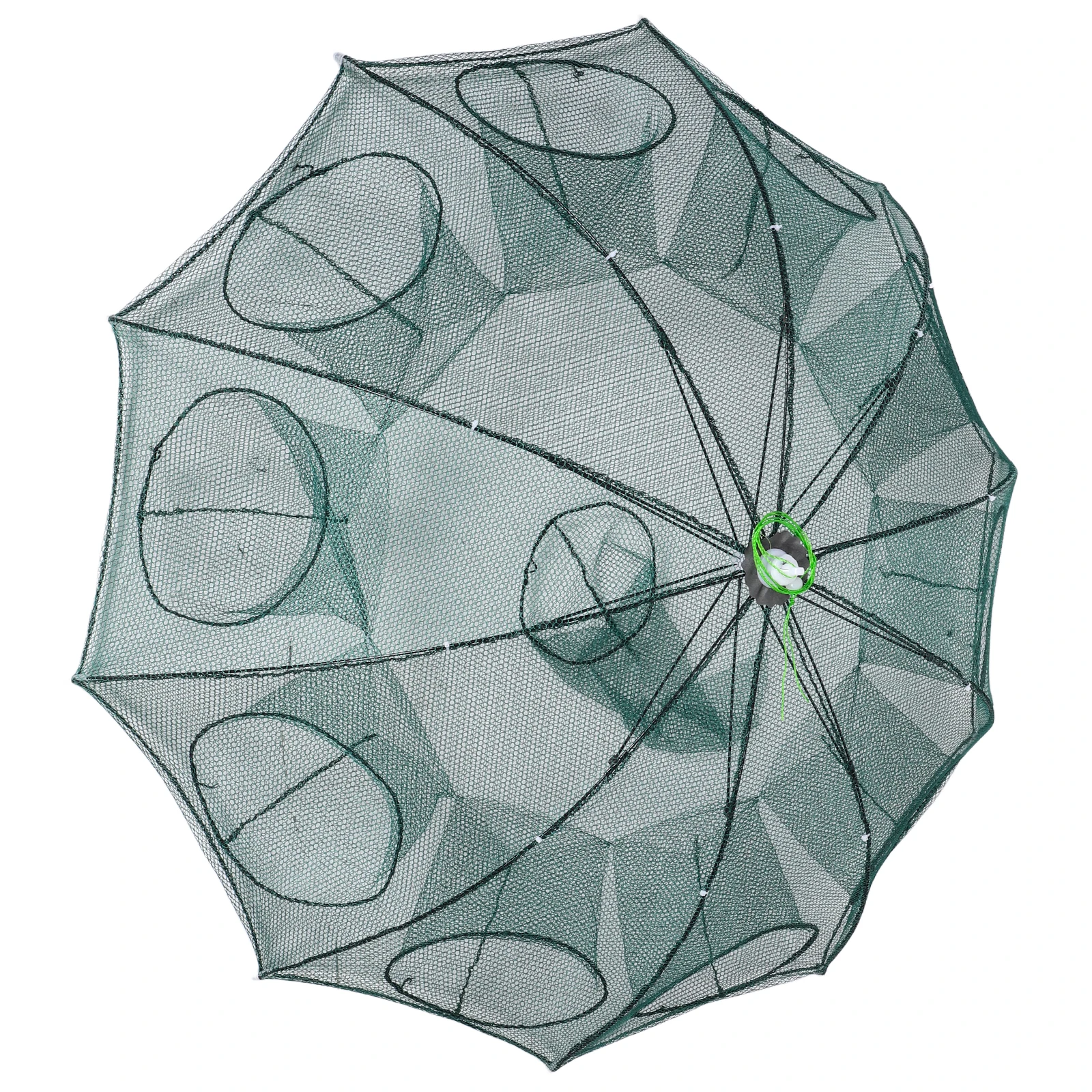 

1pc Folding Umbrella Shrimp Lobster Portable Trap Minnow Crawfish Crab Nylon Mesh Durable Foldable Fish Cage Easy Use Outdoor