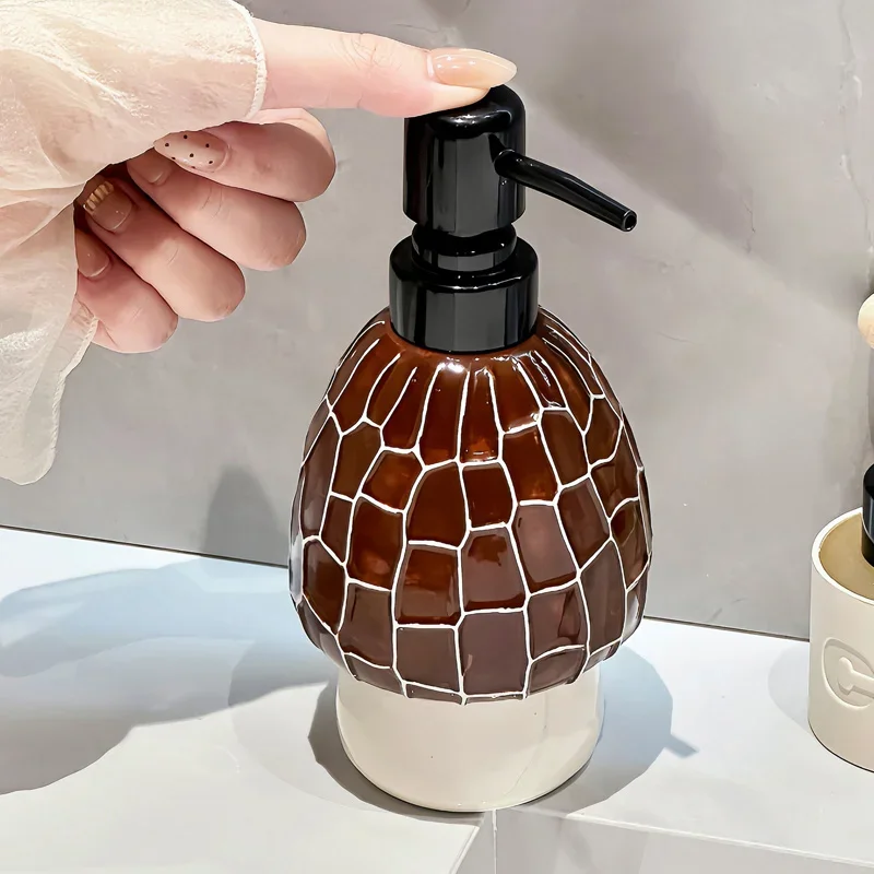 350ml soap dispenser Creative morchella hand sanitizer bottle Toilet household lotion press bottle Body wash shampoo bottles