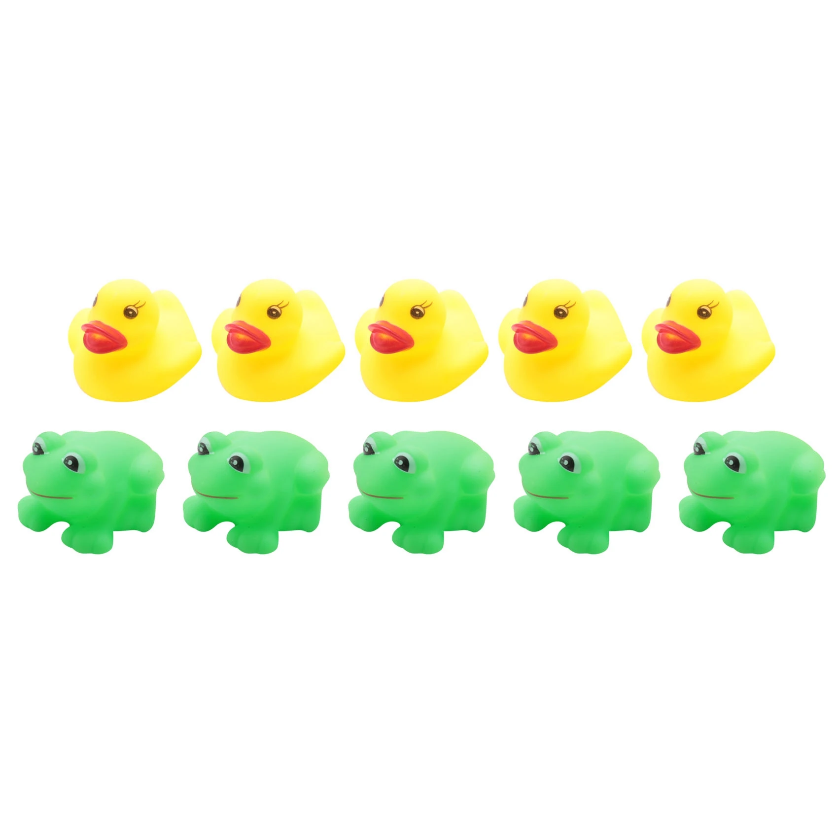 1 set of Frogs & Ducks 5Pcs+5Pcs Toys