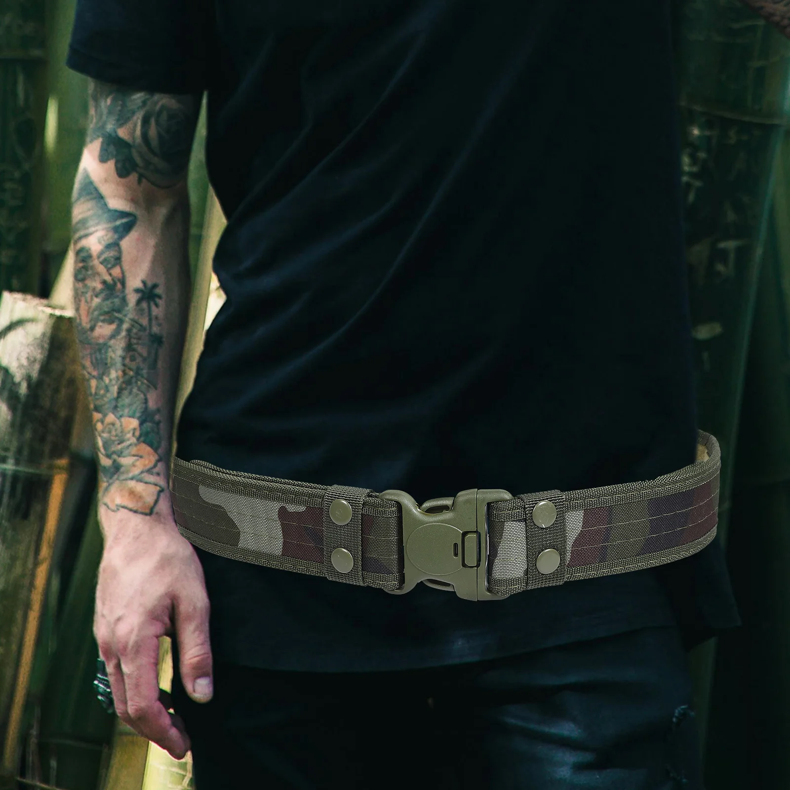 

3Pcs Tactical Outdoor Belt Adjustable Mountaineering Hiking Camping Waist Band Practical Utility Belt Mens Adventure Belts