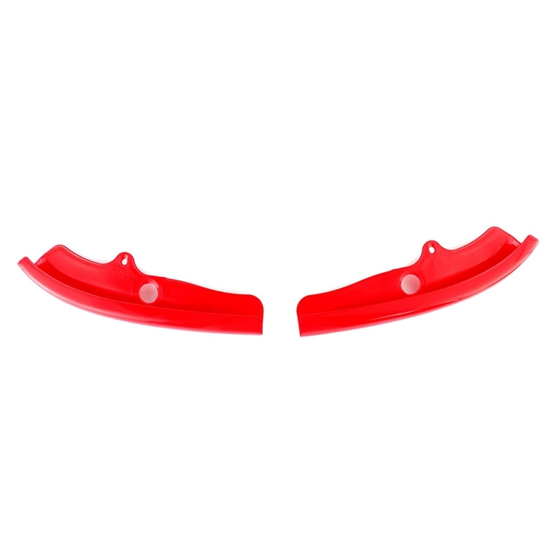 1Set For Dodge Challenger R/T Scat Pack Bumper Lip Splitter Spoiler Trim Cover 68327082AA 68327083AA Red