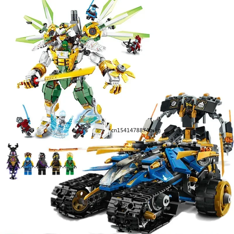 Thunder Raider Land Bounty Llord Titan Mech Building Blocks Bricks Toys for Children Christmas Gifts