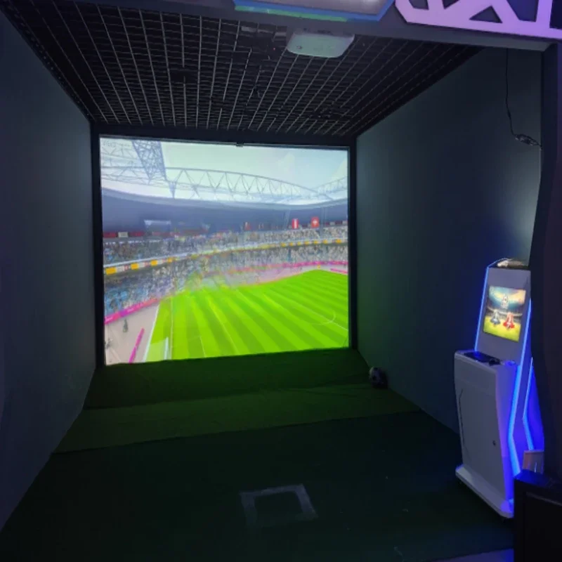 Professional 4D virtual reality soccer/soccer emulator with enhanced sensory features and real-time feedback