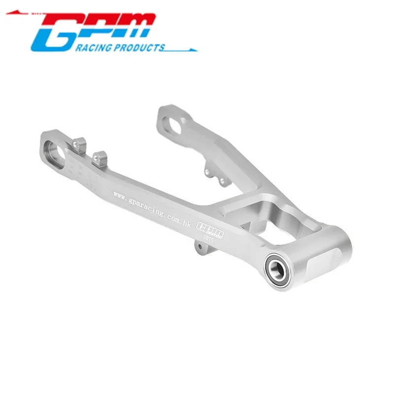 Gpm mx057 braço oscilante traseiro de alumínio 7075 (rolamentos internos maiores) para losi 1/4 promoto mx sm motocicleta atualização rc