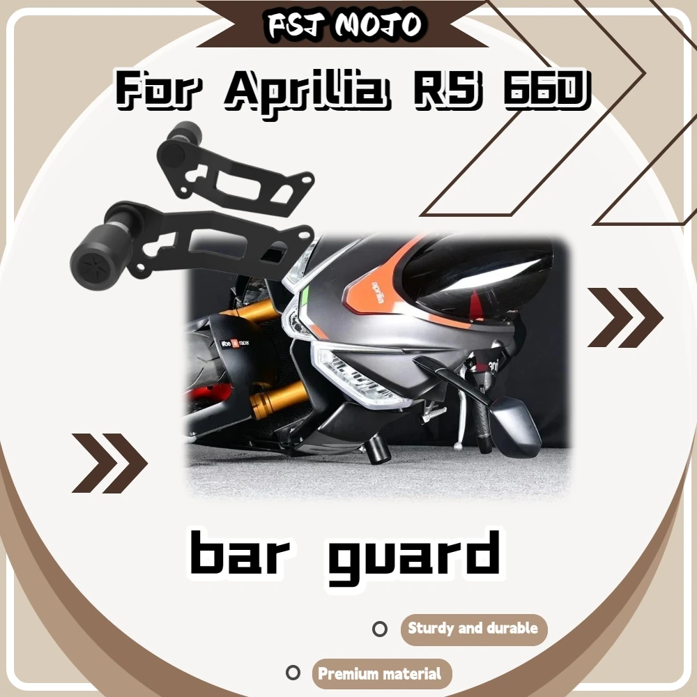 For Aprilia RS660 Engine Frame Dual Purpose Guard Bar, Solid Full Welded Structure With Powerful Impact Resistance Moto Safety