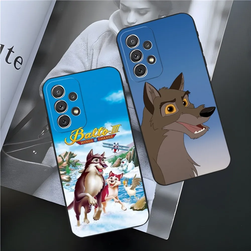 Comic Balto Wolf Phone Case for Samsung Galaxy S23 Ultra S24 S22 S20 Fe S21 Plus A54 A34 A24 A53 M54 Note 20 Back Cover