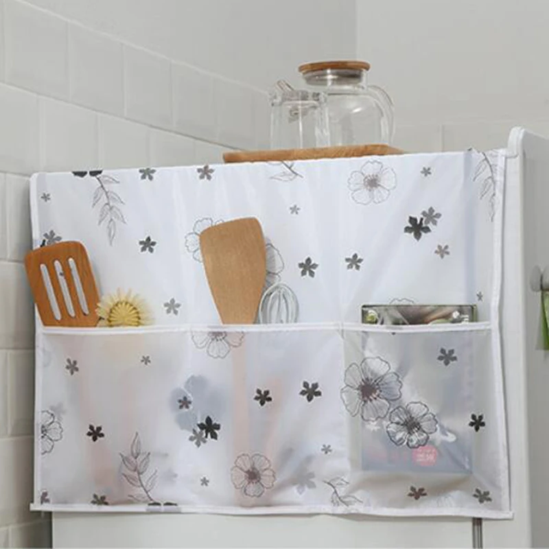 Multipurpose Washing Machine Cover Classic Colorful Refrigerator Pocket Fashion Dust Proof Cover Dust Household Home Textile