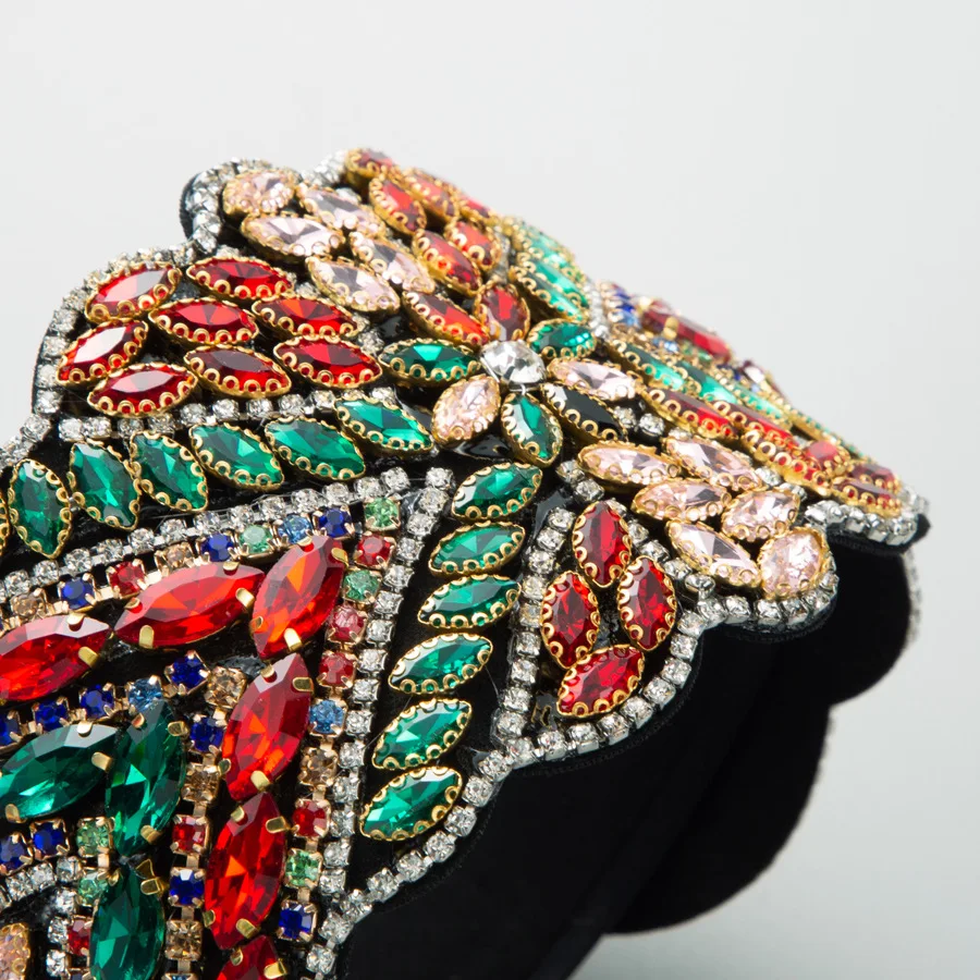 European and American Fashion Retro Baroque Heavy Industry Rhinestone Wide Edge Headband Hair Accessories Women
