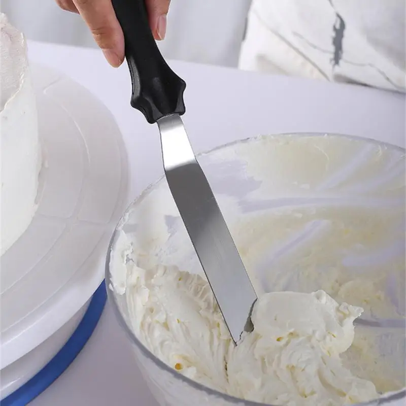 1/2/3SETS 4inch Baking Accessories Stainless Steel Cake Spatula Butter Cream Icing Frosting Smooth Kitchen Pastry Cake