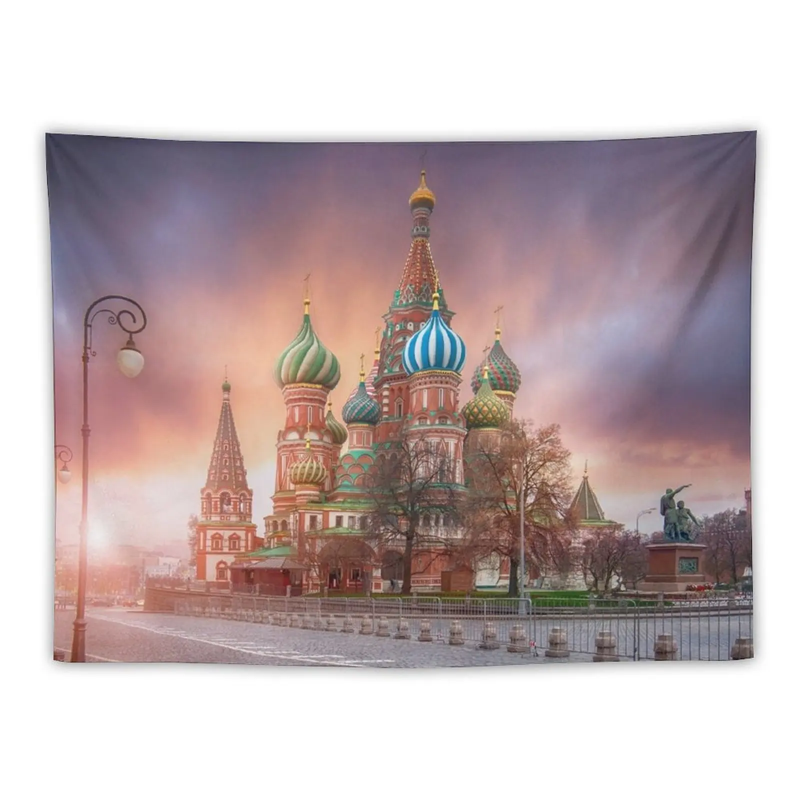 

Saint Basil's Cathedral in Moscow, Russia Tapestry Decoration Wall House Decoration