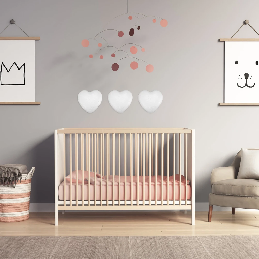 

2 pcs Foam Heart Decor Blank Diy Models For Wedding Party Decoration Lightweight Craft Kids Drawing Art Creative Foams Adorns