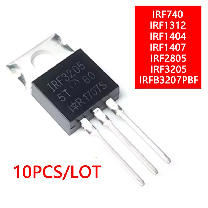 IRF3205PBF IRF740/1312/1404/1405/1407/2805 220-TO High Power Field Effect Transistor Electronic Component Integrated