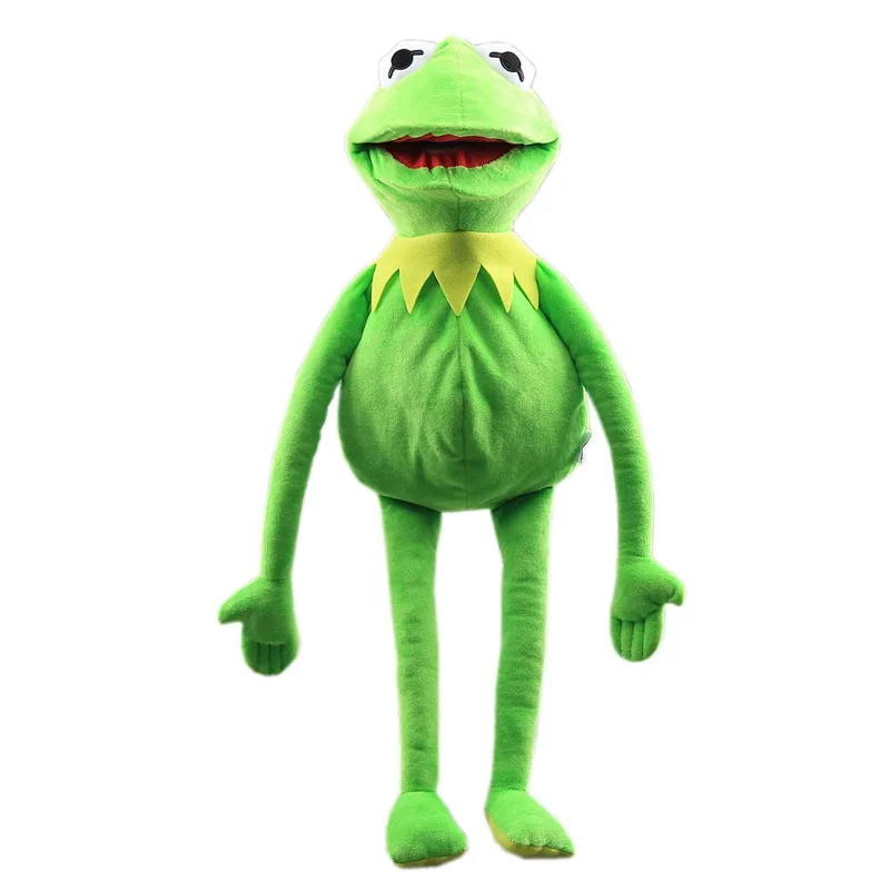 Muñeco de peluche de dibujos animados para niños, muñeco de peluche suave de alta calidad, rana KERMIT, regalo de cumpleaños