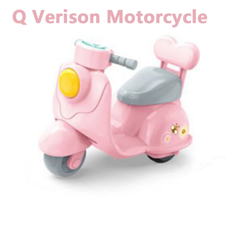 

Pink Q Pull Back Convertible Car Motorcycle Forest Family Dollhouse Miniature Accessories Cake Ornaments For Playhouse Gift Toy