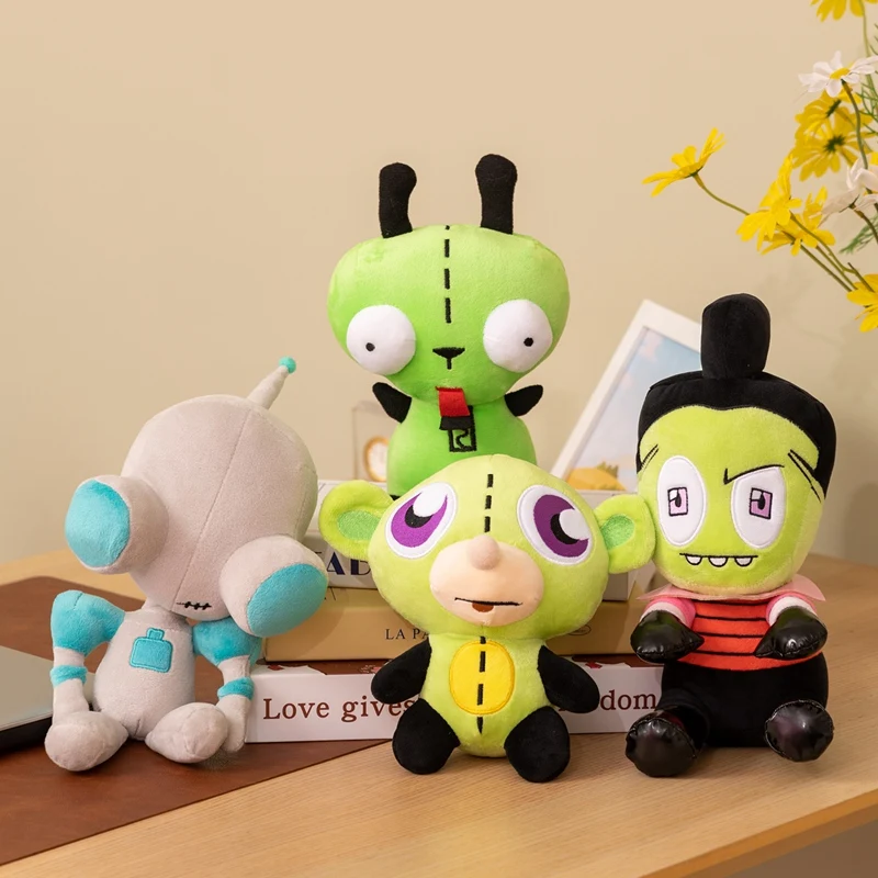 Funny Movie Alien Invader Cartoon Character Alien Dog & Alien Monkey Plush Toys Cute Stuffed Animal Soft Doll Boy Gift