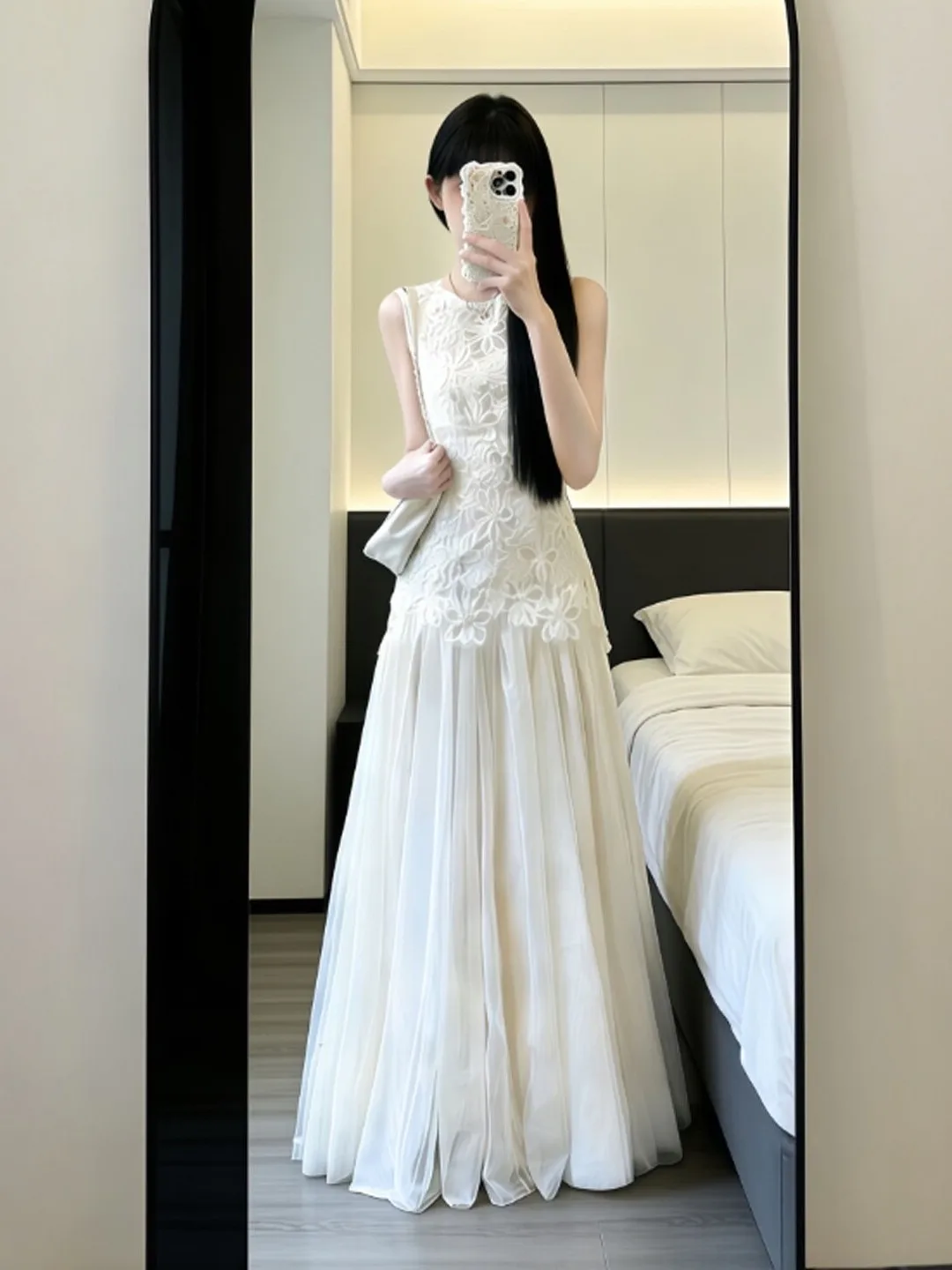 

Slimming Effectiveness Gentle Wind Fairy Skirt Vest Dress Unique Style Summer Cotton Blend Casual Wear for Young Women