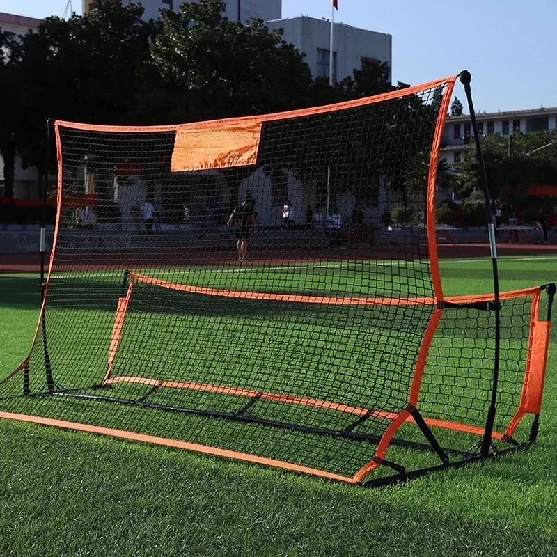 Upgrade Portable Football Portal Outside Training Aid Foot Tool Net Soccer Backboard Net Goalposts Are 1.8/2.1 Meters Target So