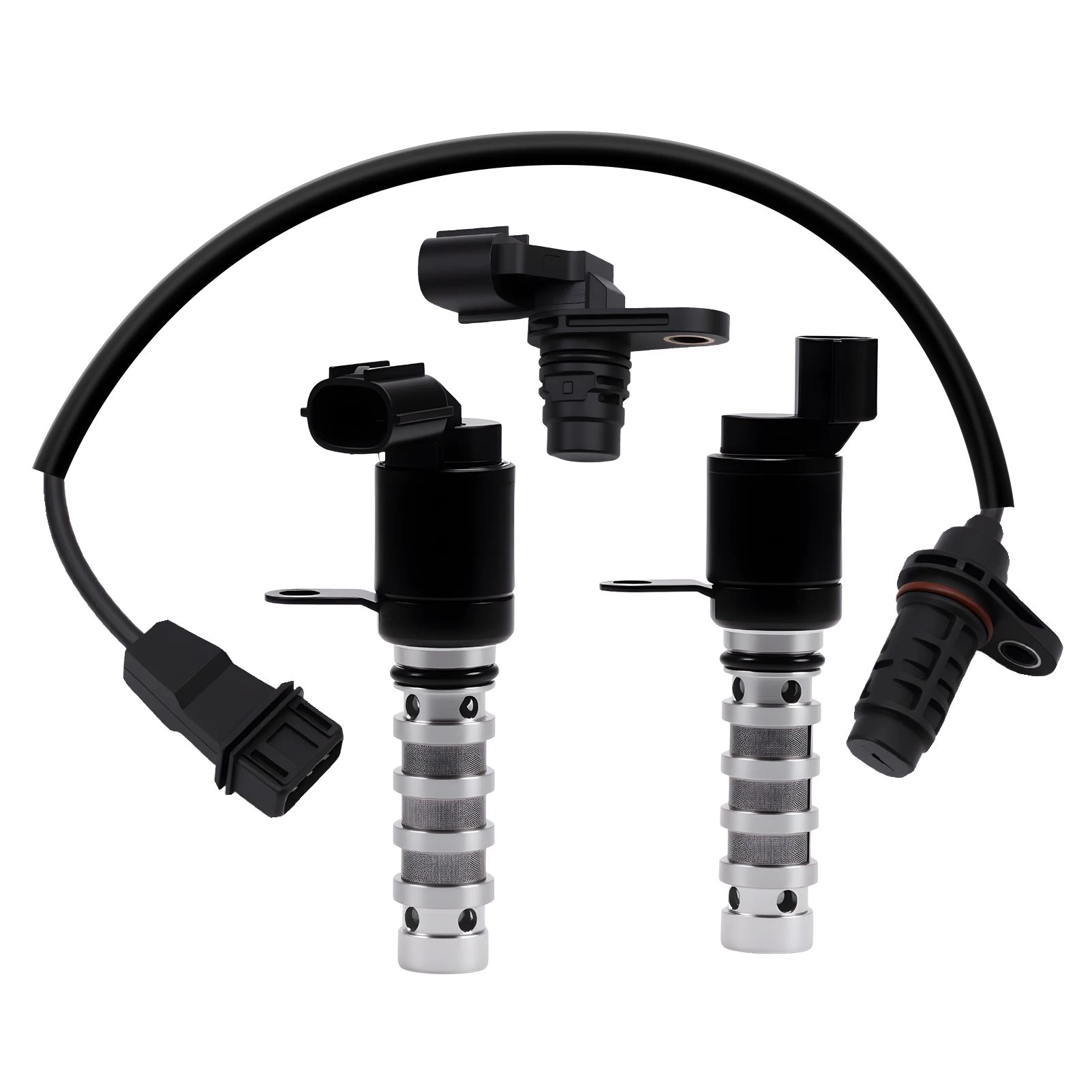 

Соленоид впускного и выхлопного двигателя VVT + датчик положения распределительного вала и коленчатого вала для Hyundai Santa 243552G500 3935025010