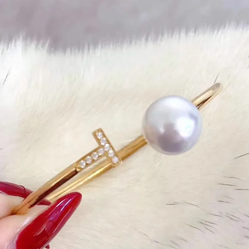 South Sea White Pearl Bracelet AAAAA Quality 10-11mm round 925 Silver Gorgeous Huge Jewelry for Women