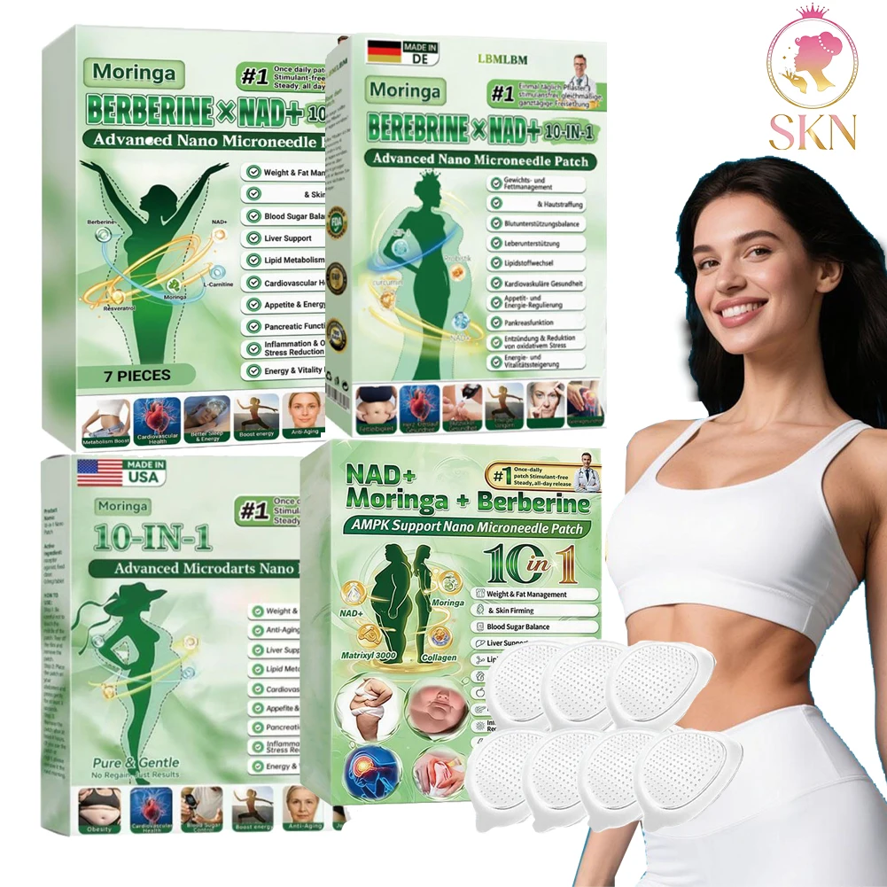 

Nano Microdarts Patch 2026 New Moringa Patch Natural Formula for Women Men Weight Management Sticker Firming Daily Care