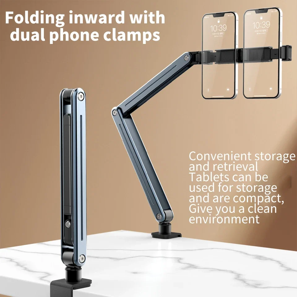 

Tablet stand desktop lazy person cantilever support stand 360 ° rotation telescopic cell phone stand bedside stand