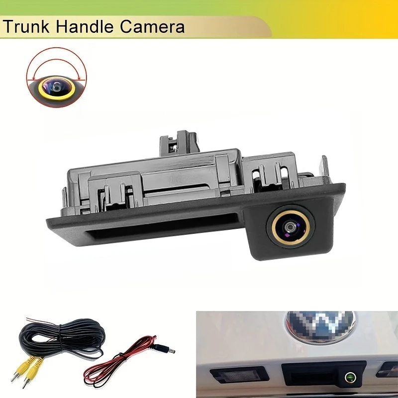 Vehicle Backup Camera Rear View Camera for Audi A3 A4 VW Touran Tiguan Caddy T5 T6 Skoda Tailgate Handle Ultra-low Illumination