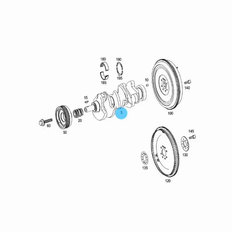 Suitable for Mercedes-Benz crankshaft engine crankshafts, camshafts, eccentric shafts, crankshafts