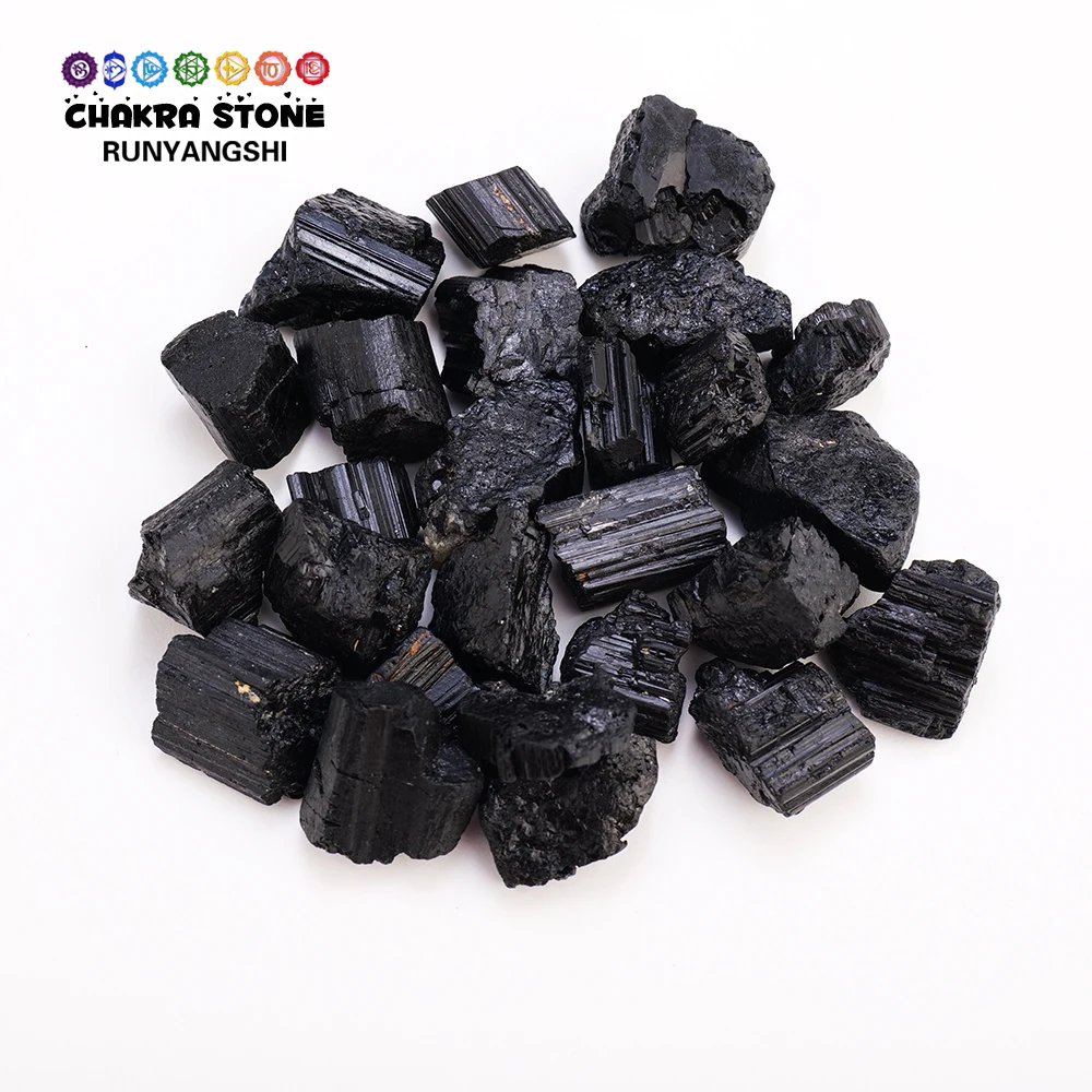 Pierre brute de tourmaline noire naturelle, spécimen d'énergie, cristal, artisanat, guérison, Reiki, décoration de la maison, cadeaux, 50g par sac