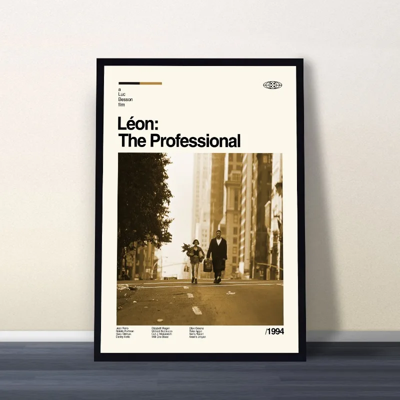 Vintage Retro Minimalist Movie Leon Leon: The Professional Art Poster Canvas Painting Wall Prints Picture Living Room Home Decor