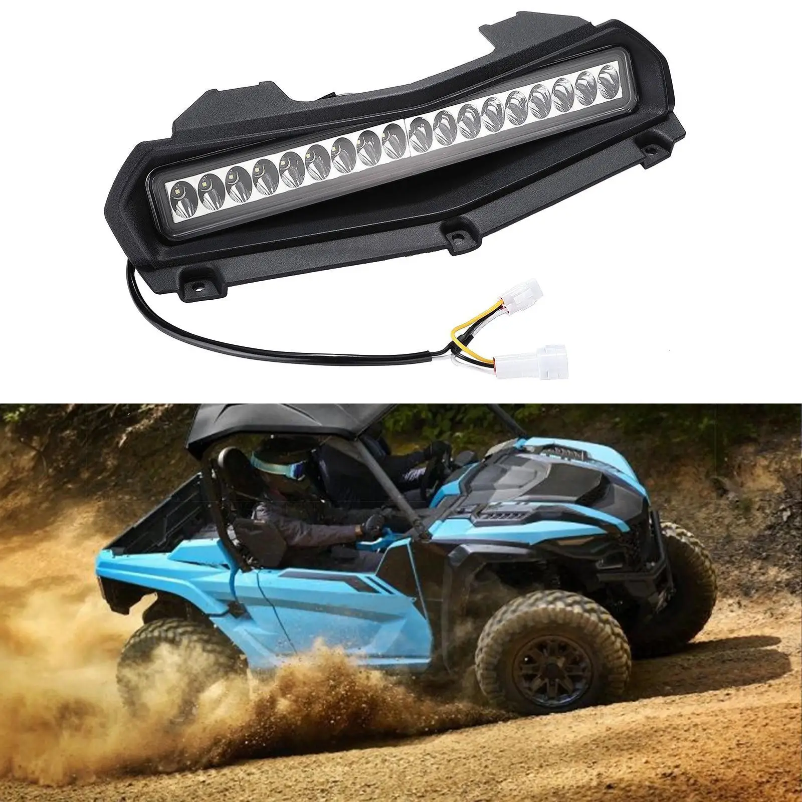 LED Hood Scoop Light Accessory Front Auxiliary Spot Light for Yamaha