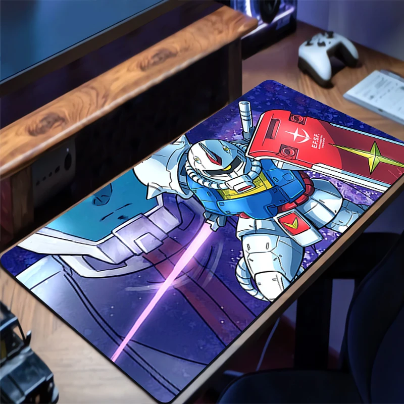 

Mouse Pad Mechanical Warrior Gundam Zaku II Gaming Mats PC Accessories Keyboard Pad Rubber Mousepad HD Mouse Mat Laptop Desk Mat