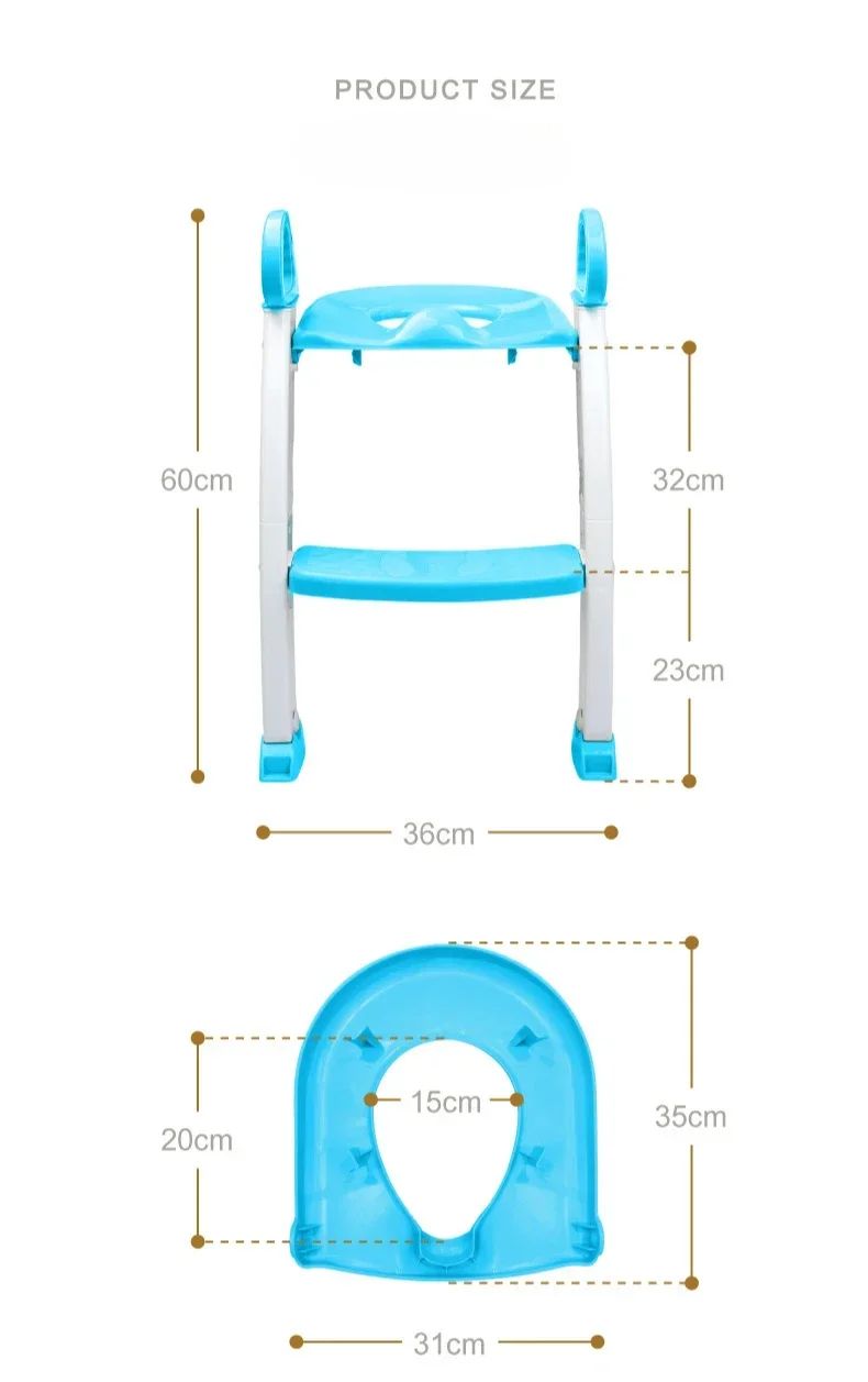 女の子 男の子 トレーニングトイレはしご ソフトクッションシート付き 折りたたみ式幼児用トイレトレーニングシート