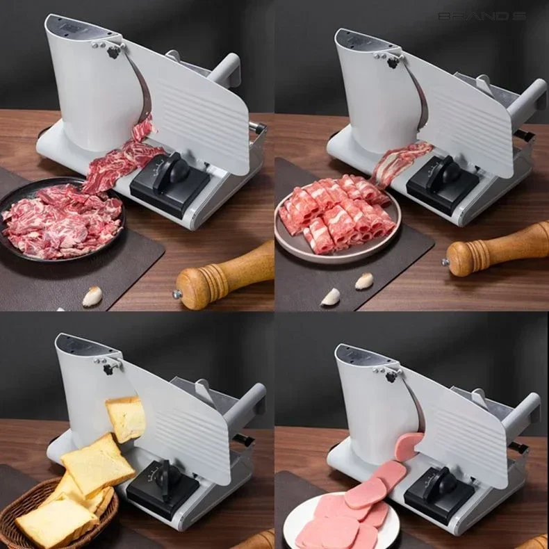 ماكينة تقطيع اللحوم الكهربائية المنزلية أوتوماتيكية بالكامل لتقطيع لحم البقر ولحم الضأن ماكينة تقطيع اللحوم المجمدة التجارية الصغيرة